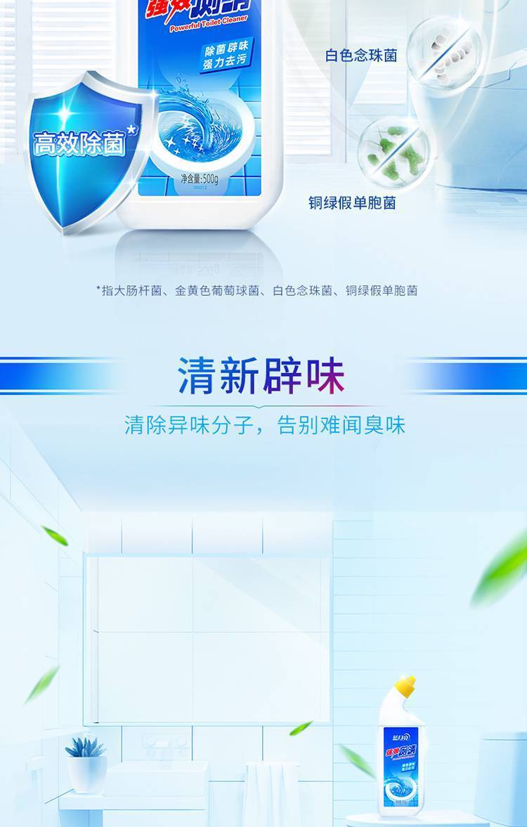 500g蓝月亮强效厕清