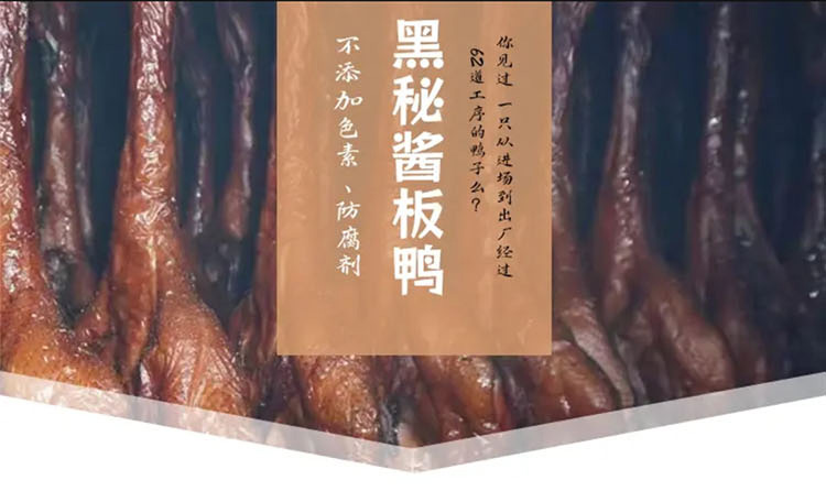 豪丰膳黑秘酱板鸭490g