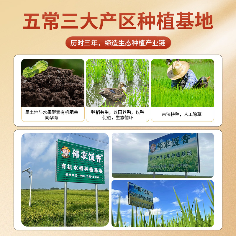 邻家饭香财神献礼五常大米500g