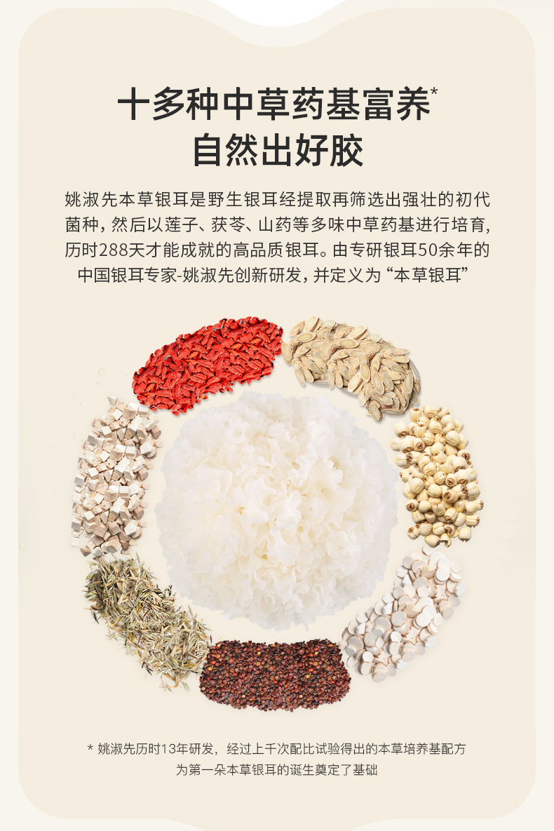 姚淑先本草银耳16天周期装48g