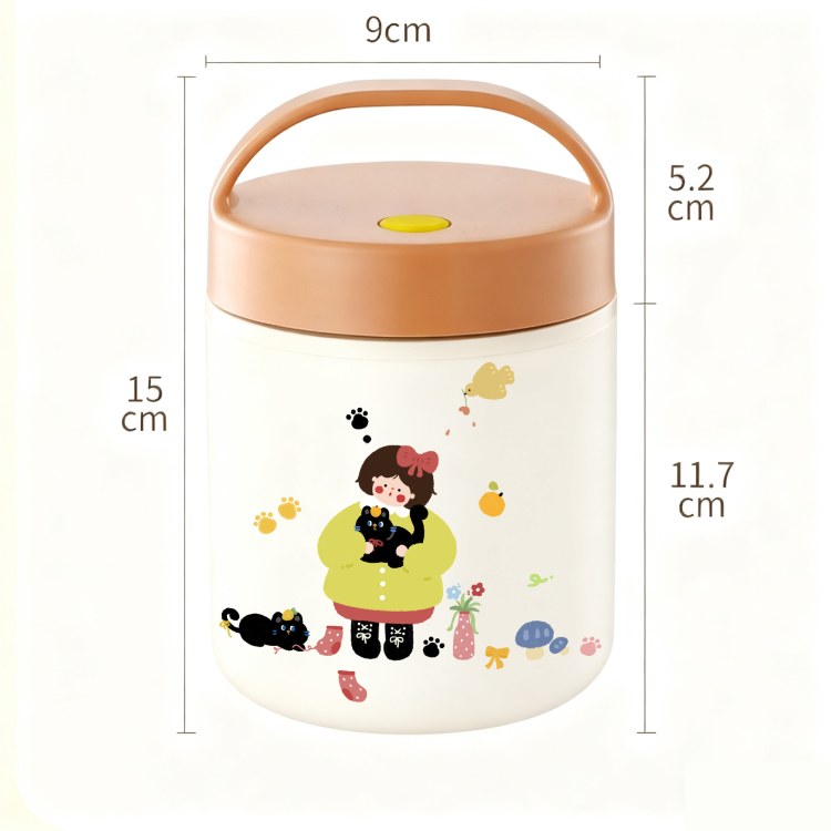 不锈钢密封便携早餐杯