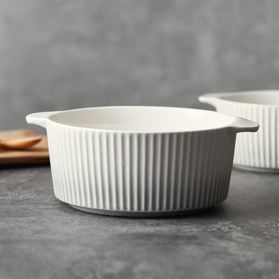 北欧风简约高颜值双耳汤碗