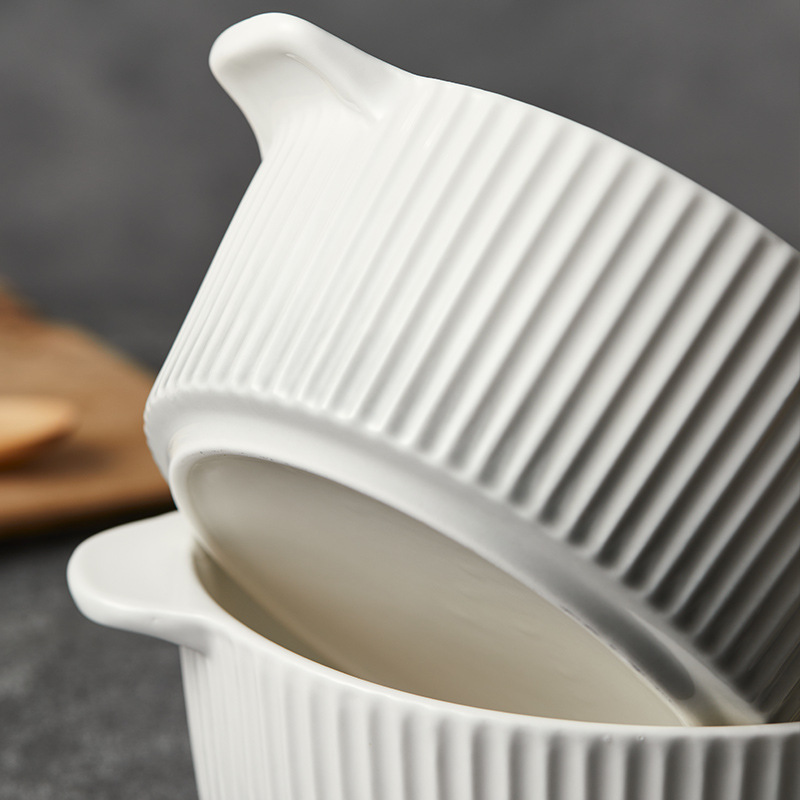 北欧风简约高颜值双耳汤碗