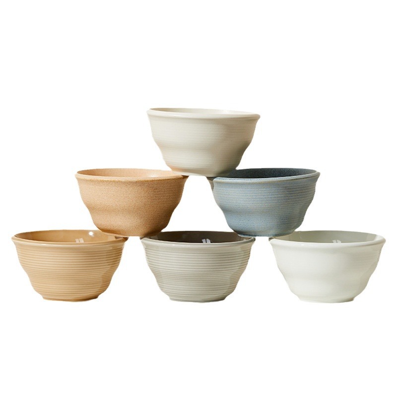 北欧风简约高颜值米饭碗3个装