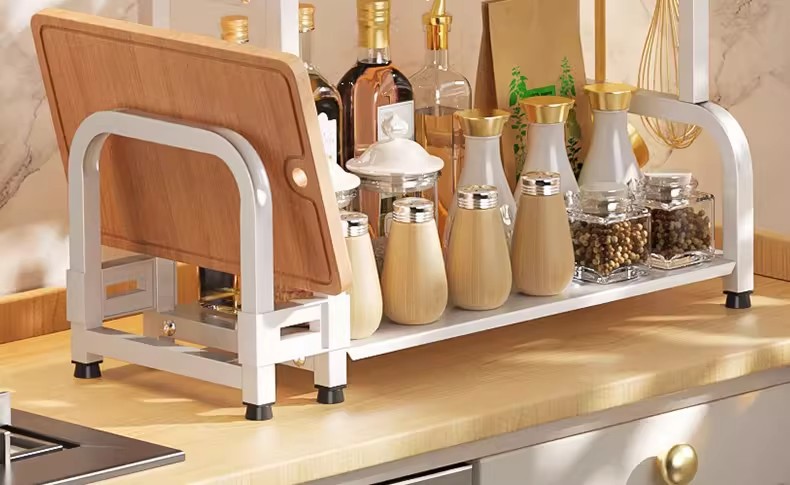 厨房调料、刀双层置物架