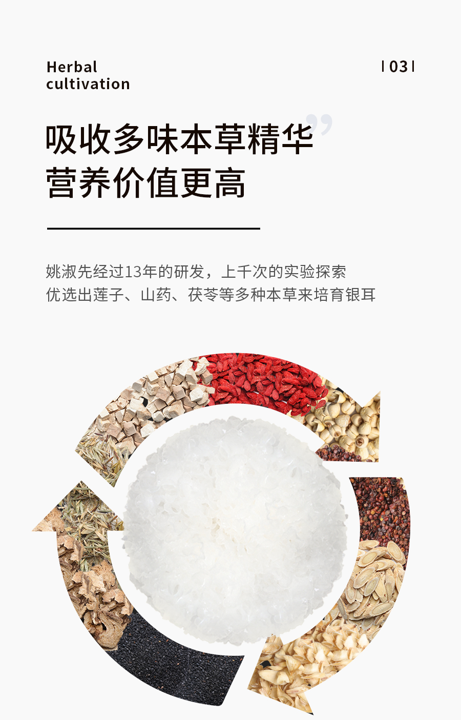 姚淑先本草银耳30天周期装66g