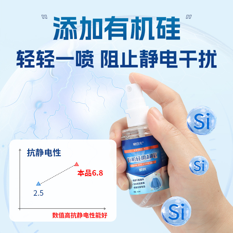 明日光有机硅防静电喷雾60ml