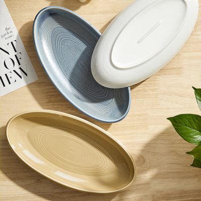 椭圆形大号鱼盘寿司盘