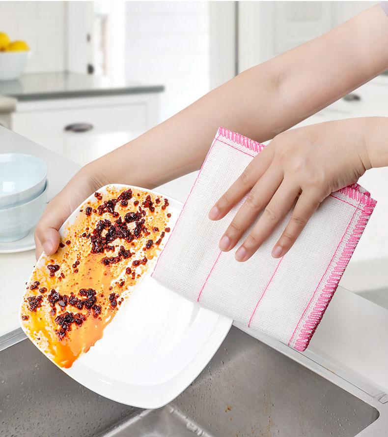 纯棉纱夹棉洗碗布